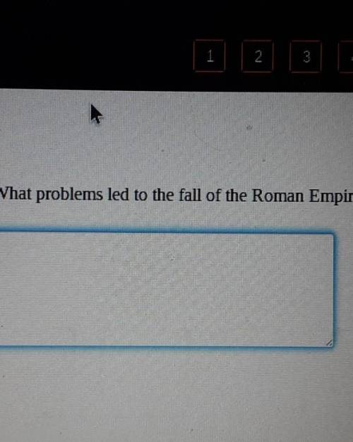 What problems led to the fall of the Roman Empire? Provide at least three examples please.