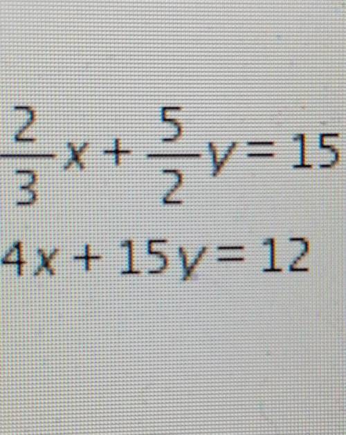 The system of equations below has no solution.

Which equation could represent a linear combinatio