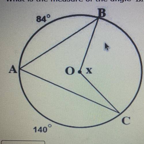 What is the measure of the angle BAC