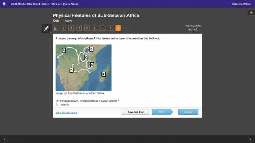 Analyze the map of southern Africa below and answer the question that follows. A topographic map of