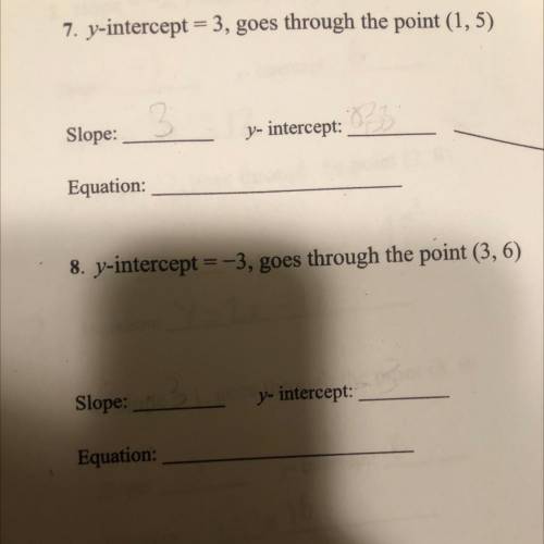 Can you guys help me w 7 and 8 please