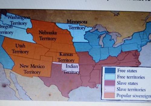 The map above represents what element of the slavery debate?

A. the Compromise of 1820 B. the Com
