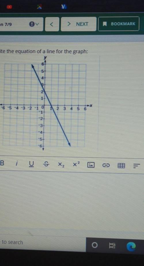 Write the equation of a line for a graph hurry!!