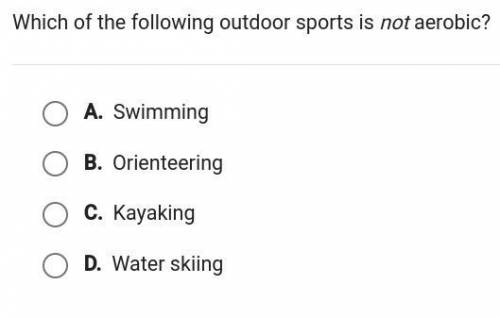 Which of the following outdoor sport is not aerobic?