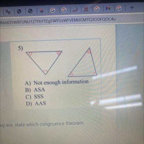 How are these triangles congruent