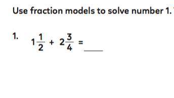 (PLS HLEP ASAP)

(Btw u have to use fraction models