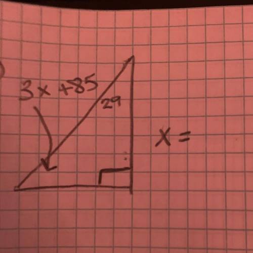 What’s the answer for x??