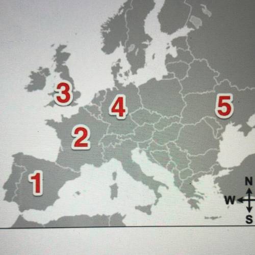 PLZ ANSWER ASAP
which number on the map represents the country of Ukraine?