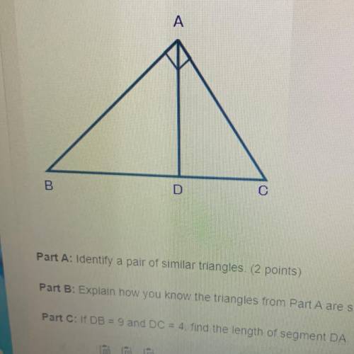 PLEASE PLEASE HELP!!!

Seth is using the figure shown below to prove Pythagorean Theorem using tri