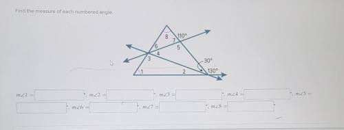 Whats the answer for each angle?
