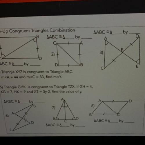 Congruent Triangle Combination