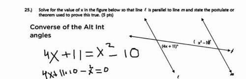 Solve for x. Geometry