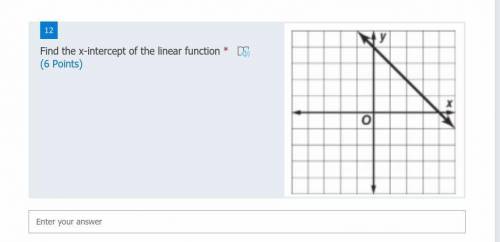 Find the x-intercept of the linear function
