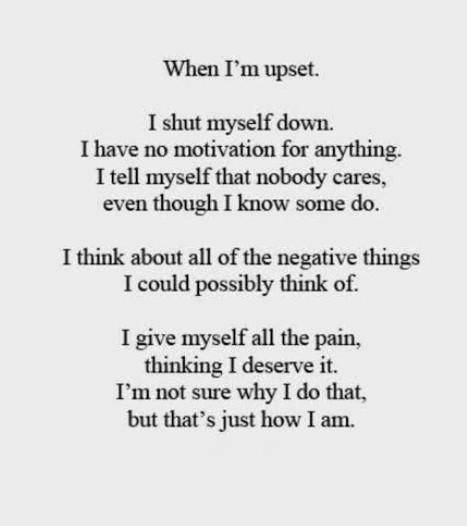 When I am Upset......