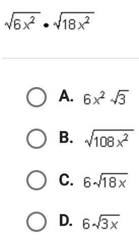 Which choice is equivalent to the product below when x >/ 0?