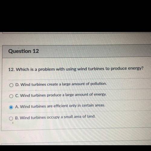 Which is the problem when using turbines to produce energy??