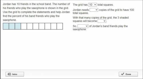 Jordan has 10 friends in the school band. The number of his friends who play the saxophone is shown