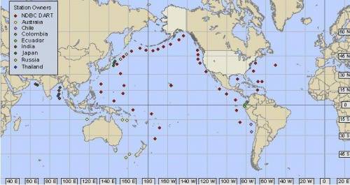 PLEASE HELP

MAP IS ATTACHED 
The National Oceanic and Atmospheric Administration (NOAA) measures