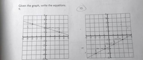 I’ve already got 9 i believe, but could somebody please help with 10? it’s point slope form but i’m