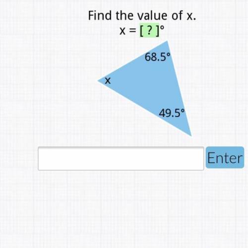 What is the value x ?