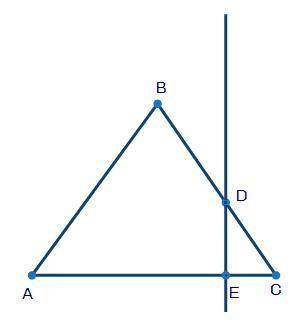 If ΔABC is dilated from point A by a scale factor of one half which of the following equations is t