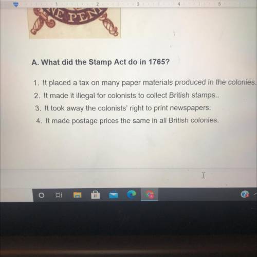 What did the stamp act do in 1765