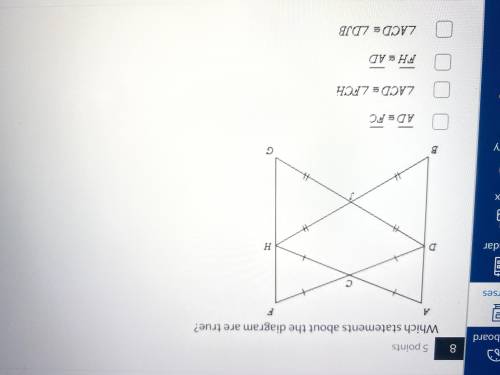 Which statements about the diagram are true?