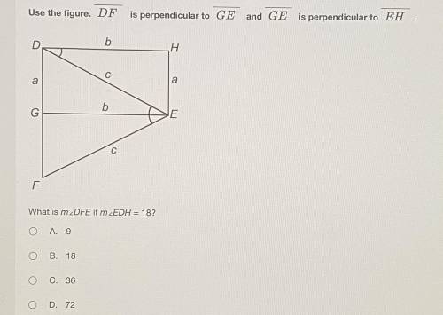 What’s the answer? Big grade guys :(

Use the figure DF is perpendicular to GE and GE is perpendic