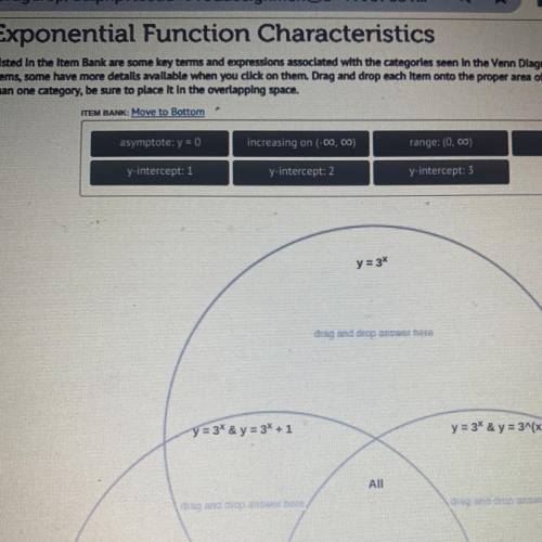 Exponential Function Characteristics

Listed in the Item Bank are some key terms and expressions