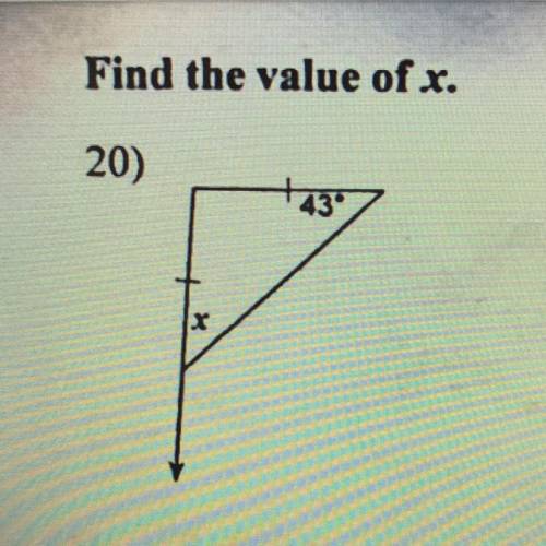 Find the value of x.
HELP 
POINTS!!!
