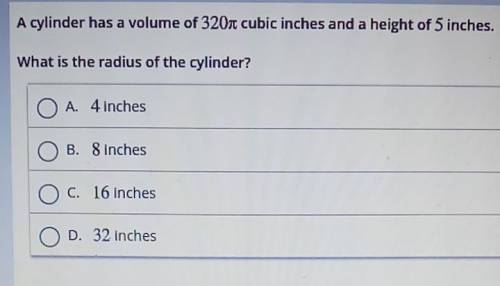 What is the radius of the cylinder