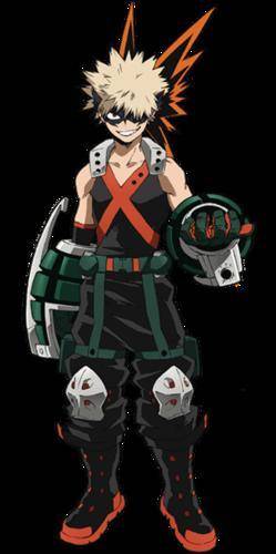 Bakugo from my hero the person who git the best pic gits brainiest