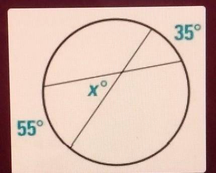 Find the value of x •10•90•45•20
