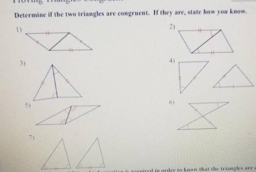 Determine if the 2 angles are congruent if they are state how you know