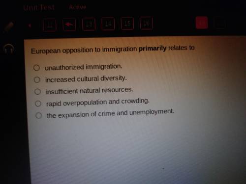 Europian opposition to immigration primarily relates to