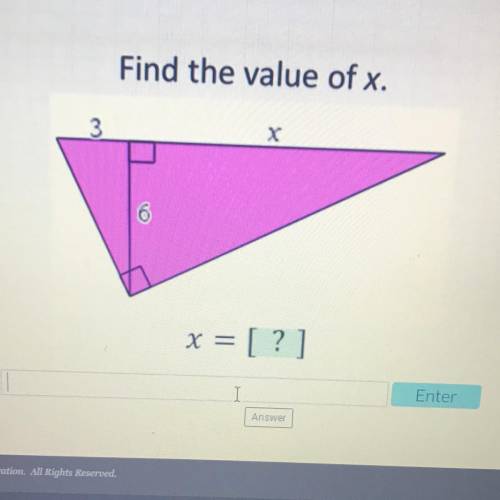 Similarity in right triangles
find the value of x