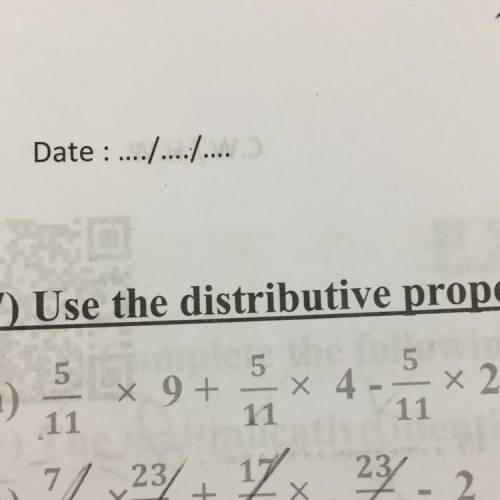 Use the distributive property 
Please help me to solve this question