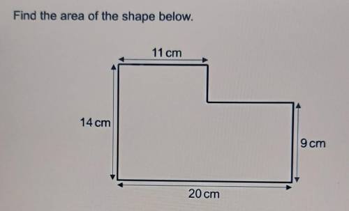 Find the area of the shape pls I'm so dumb