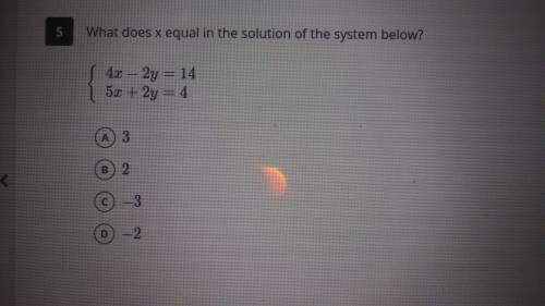 What does x equal in the solution