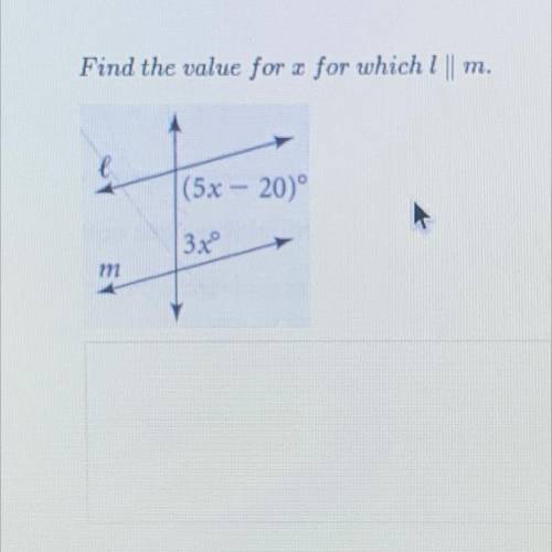 Find the value for x for 
(5x - 20)°3x