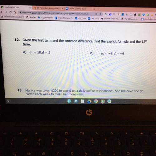 Pls help! algebra test question!! (ignore #13)