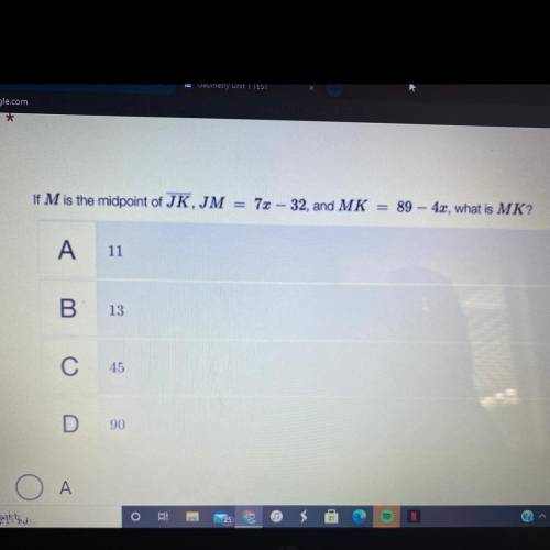 Please help me !! 
What is MK