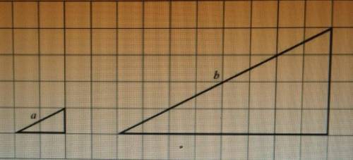 What is the scale factor of the following figure which shows triangle A dilated to triangle B?

A.