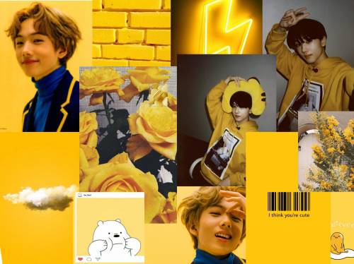 I did a collage on jisung nct (it's a yellow theme)
Just rate from 1-10