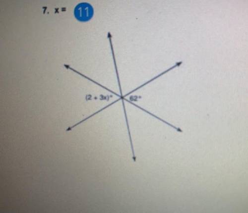What is x ? 
(Ps that number by the = sign is not the answer)