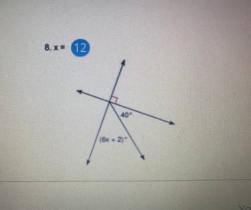 What is x ? 
(Ps the number by the = sign is not the answer)