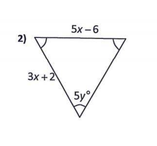 Can you help: 
solve for x and y
