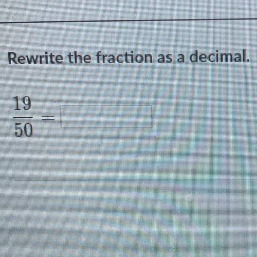 How do you rewrite that as decimal