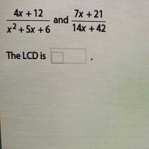 Find the LCD for the rational expressions. Enter your answer in factored form.