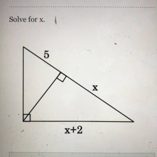 Solve for x.
Help ASAP please!!!
